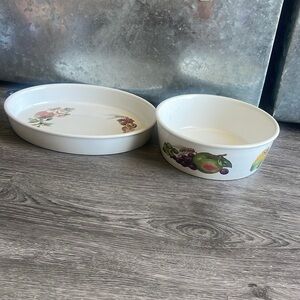 Wedgwood vintage two piece casserole set